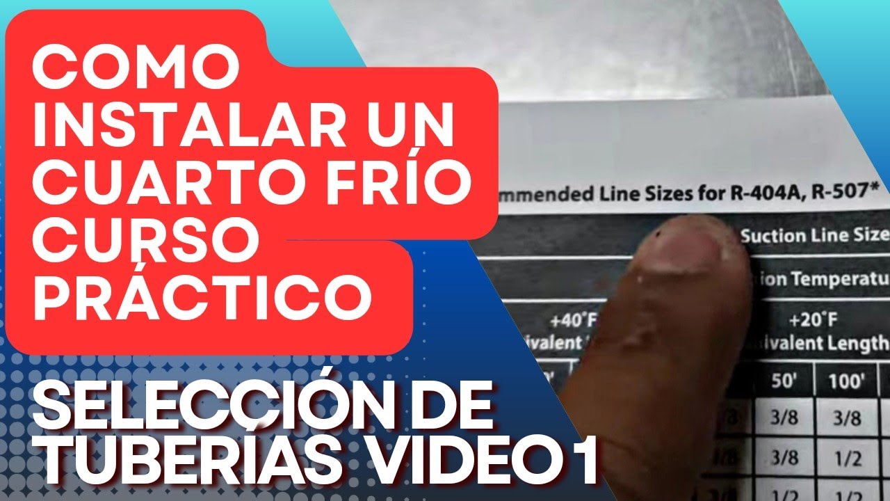 instalación de cuarto frío vídeo 1