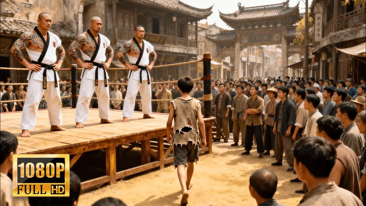 【武俠電影】日本武士瞧不起瘦弱小夥，豈料小夥是功夫高手，所有人都不是他的對手。#武俠劇 #動作