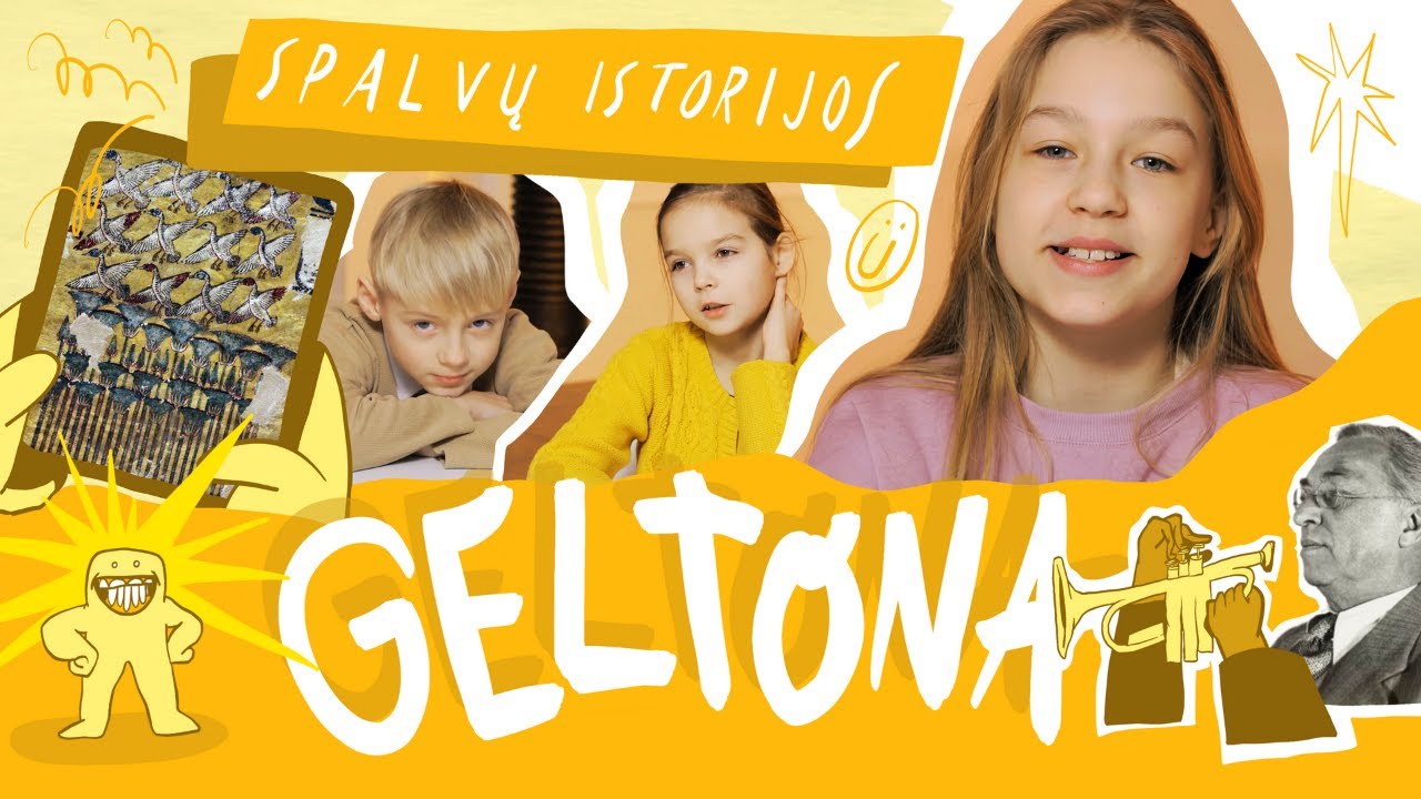 Geltona 🟨 Spalvų istorijos | LRT VAIKAI