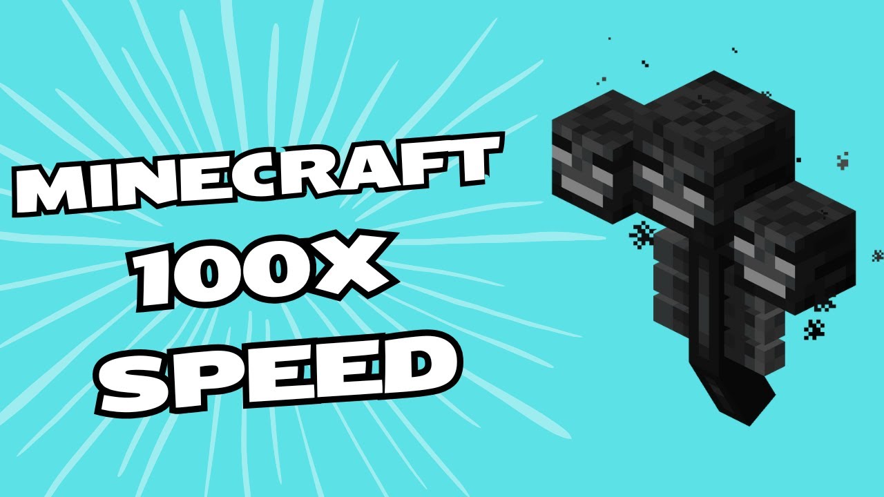 Minecraft but at 100X SPEED Challenge