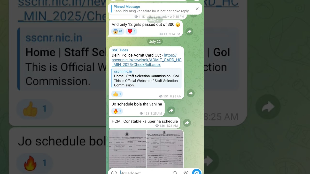 Delhi Police Physical Admit Card Out - HCM, AWO/TPO, Driver, Constable