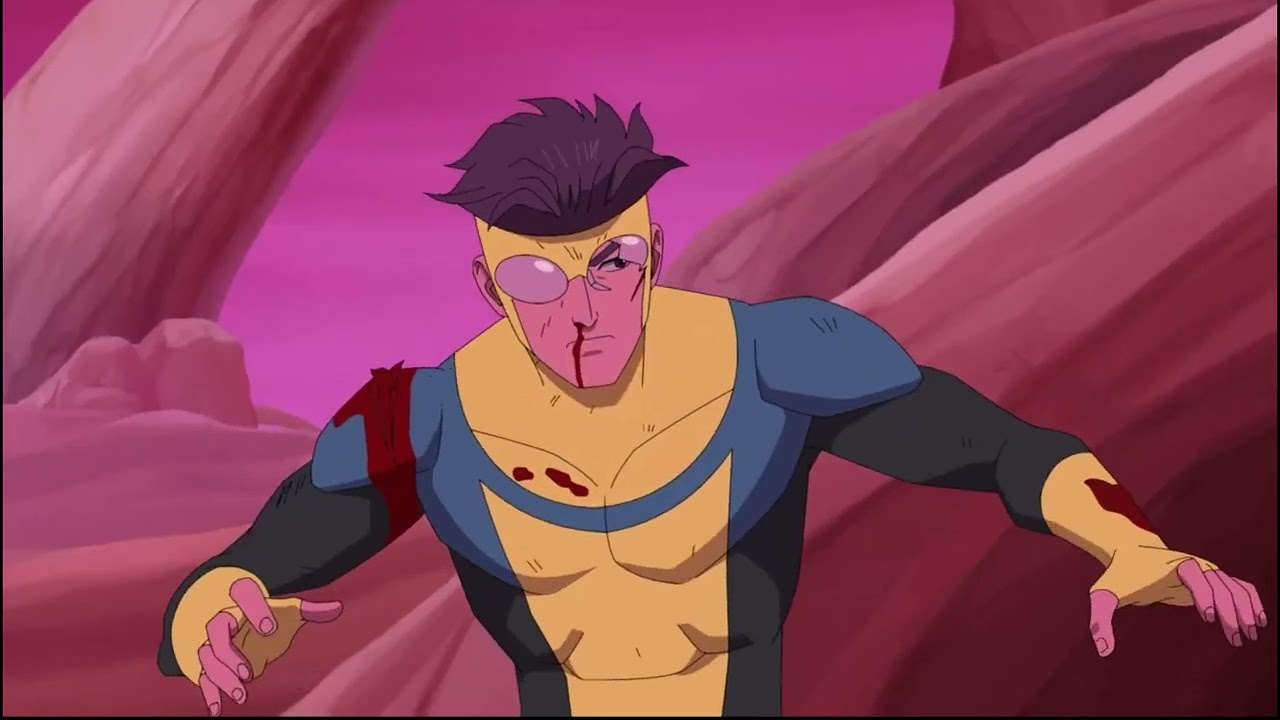 Omni man and Invincible vs Vidor and Thula (Japanese dub)
