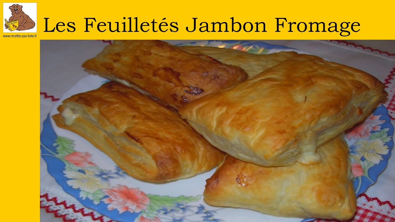 Les feuilletés jambon fromage (recette rapide et facile)