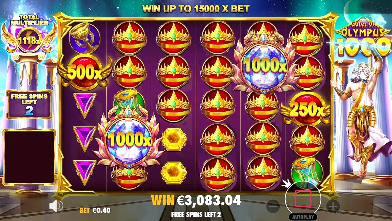MAX WIN ON NEW GATES OF OLYMPUS 1000 ON STAKE