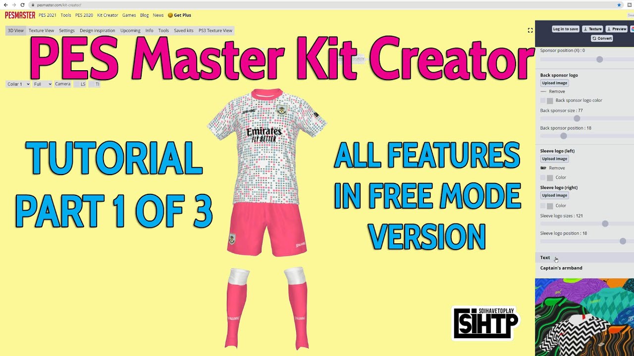 Учебное пособие по PES Master Kit Creator, часть 1 из 3: режим свободного инструмента многое может