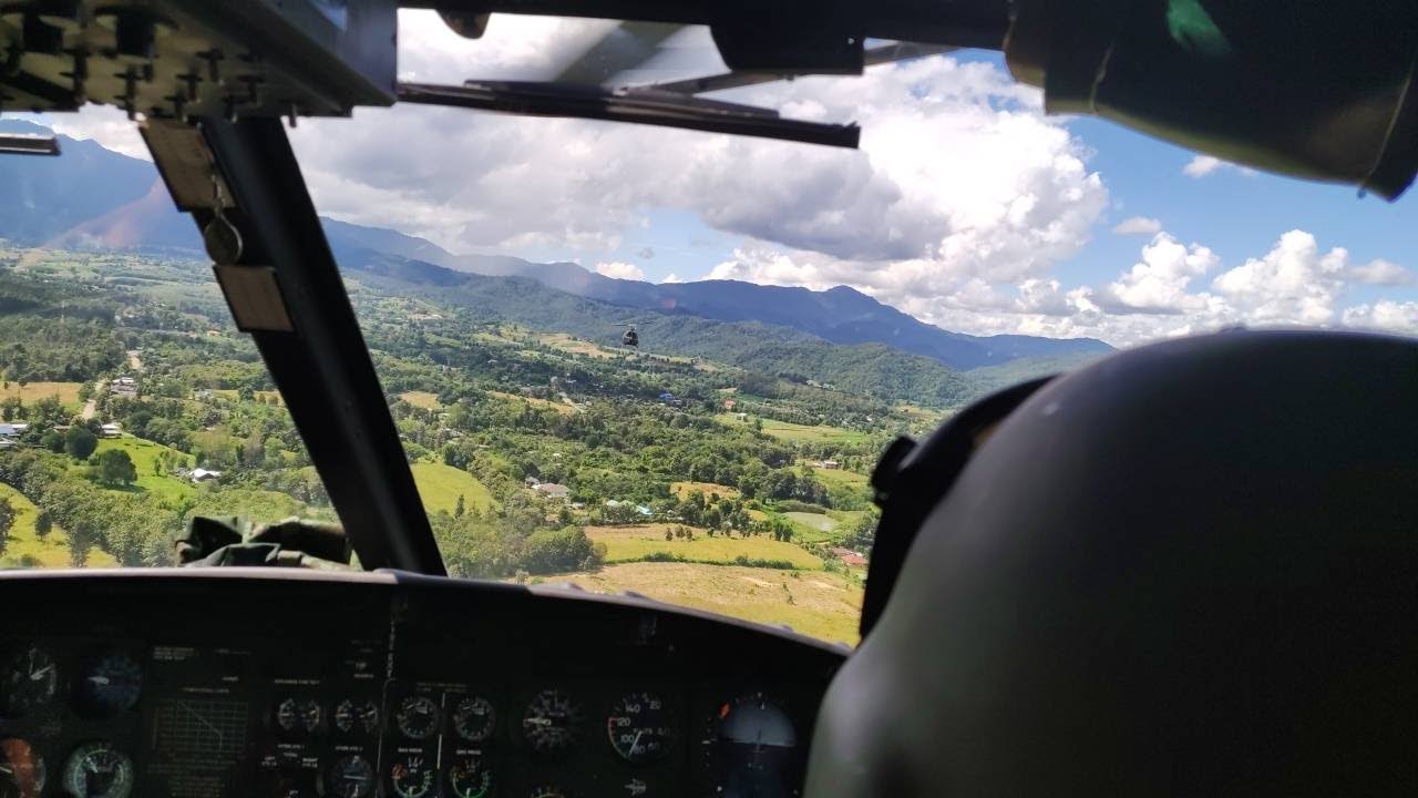 BELL-212 Royal thai army :: Army student pilot 63 :: First time flying training