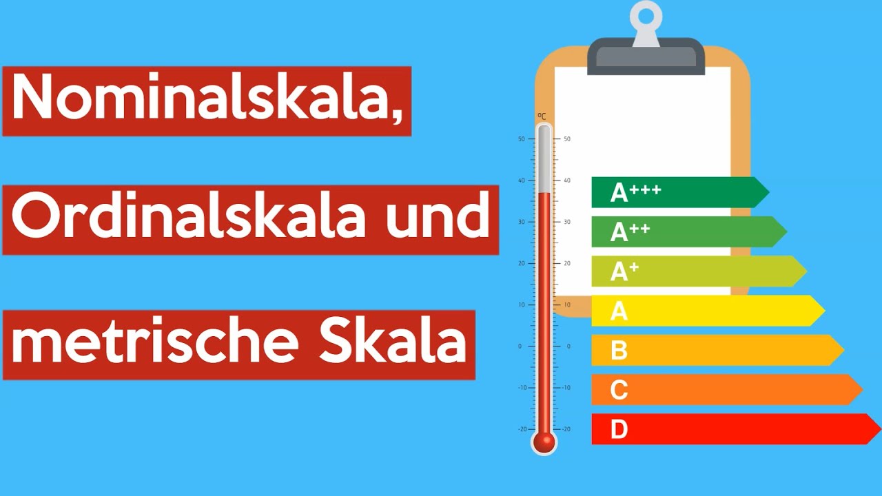 Nominalskala, Ordinalskala und Metrische Skala | Statistik | Pocket University