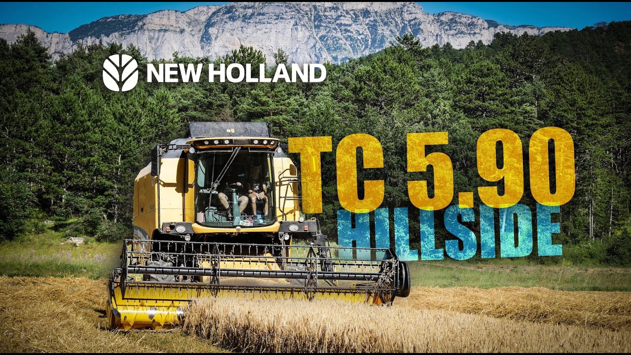 Moissonneuse-Batteuse New Holland TC 5.90 Hillside dans la Drôme - SICOIT