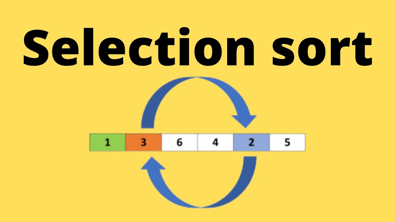 Selection sort مع مثال) | شرح بالعربي)