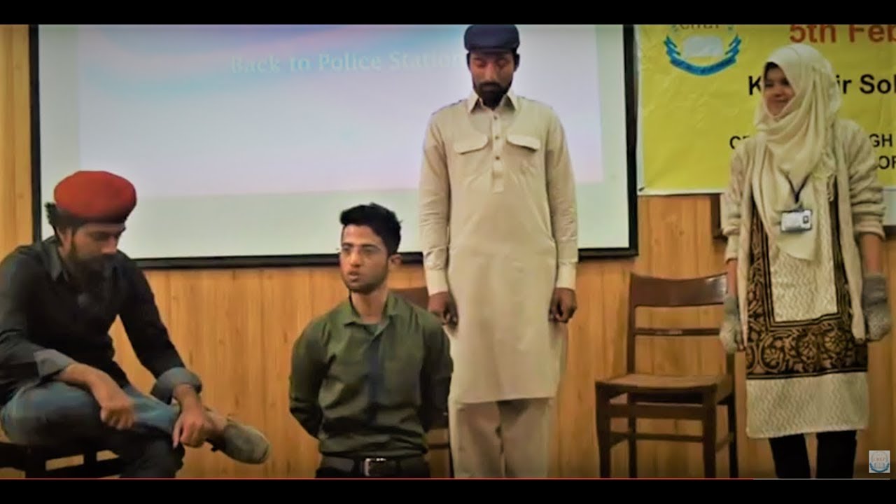 Amazing Skit on Kashmir Day with Message by Students of Punjab University