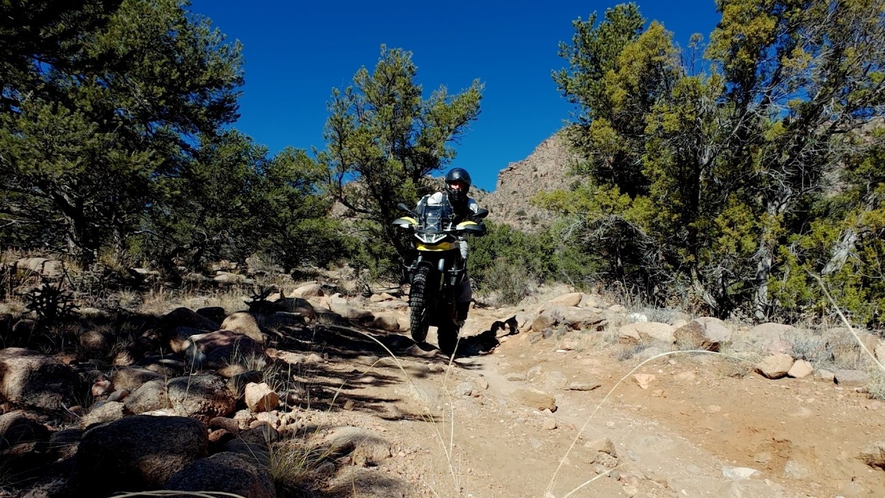 Tuareg 660 Tackles steep and twisty ATV trail in Colorado | Aprilia Tuareg 660 offroad performance