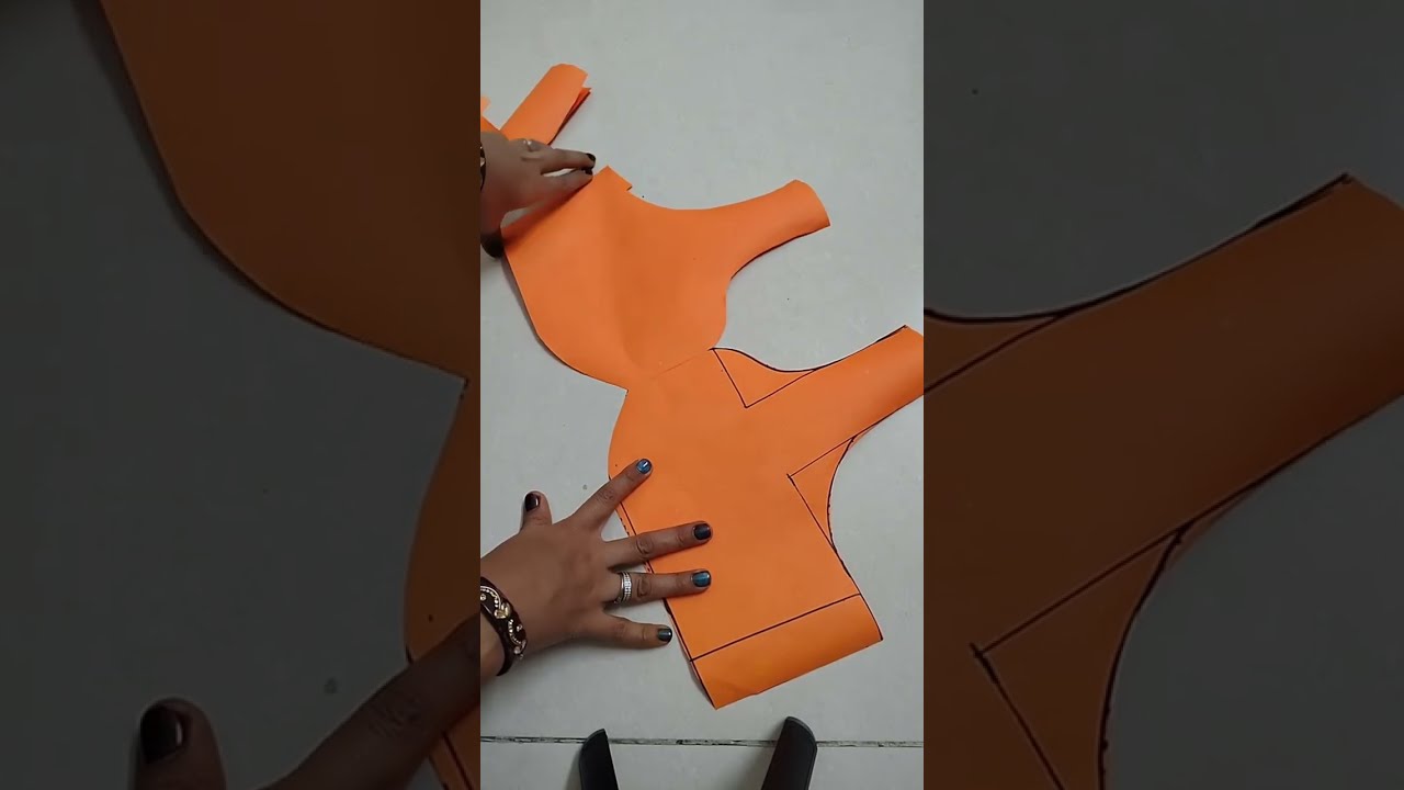 blouse ki cutting for beginners, blouse cutting and stitching 36 size blouse cutting
