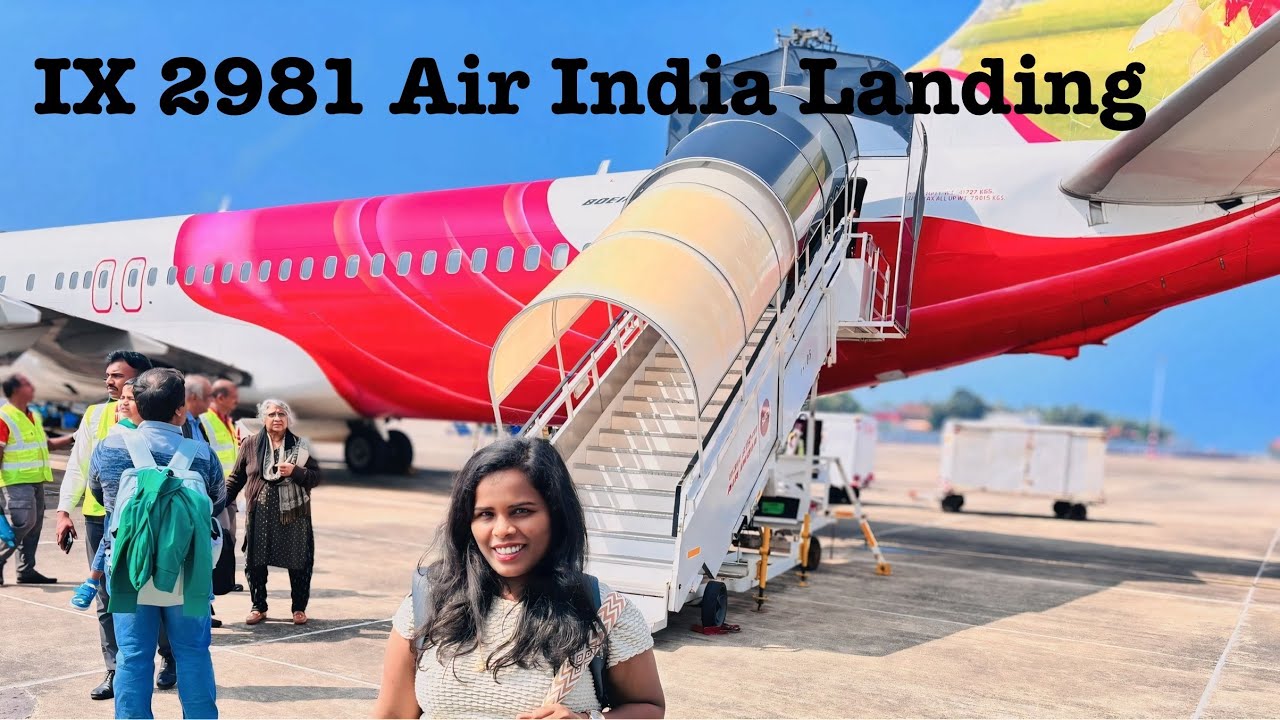 IX 2981 Bengalore to Thiruvanthapuram AirIndia Landing 