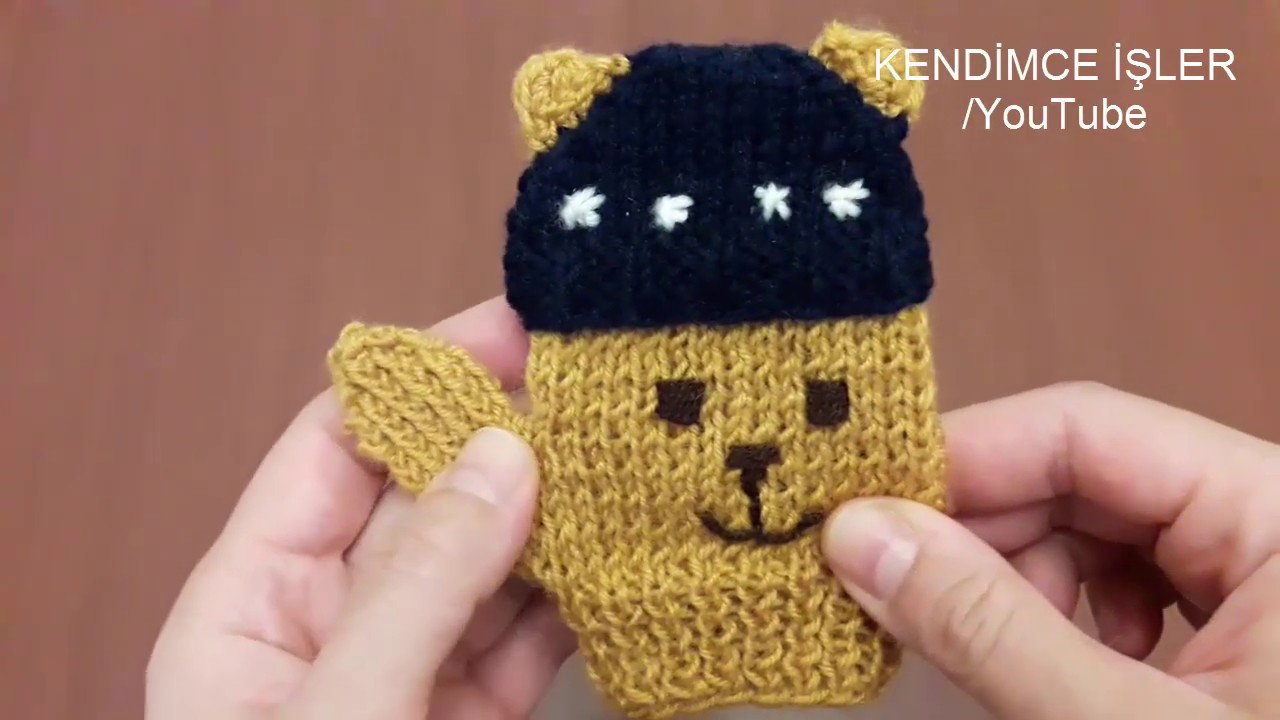 Ayıcıklı Erkek Bebek Eldiveni Yapımı 2/1 - Teddy Bear Mittens for Baby Boy 2/1