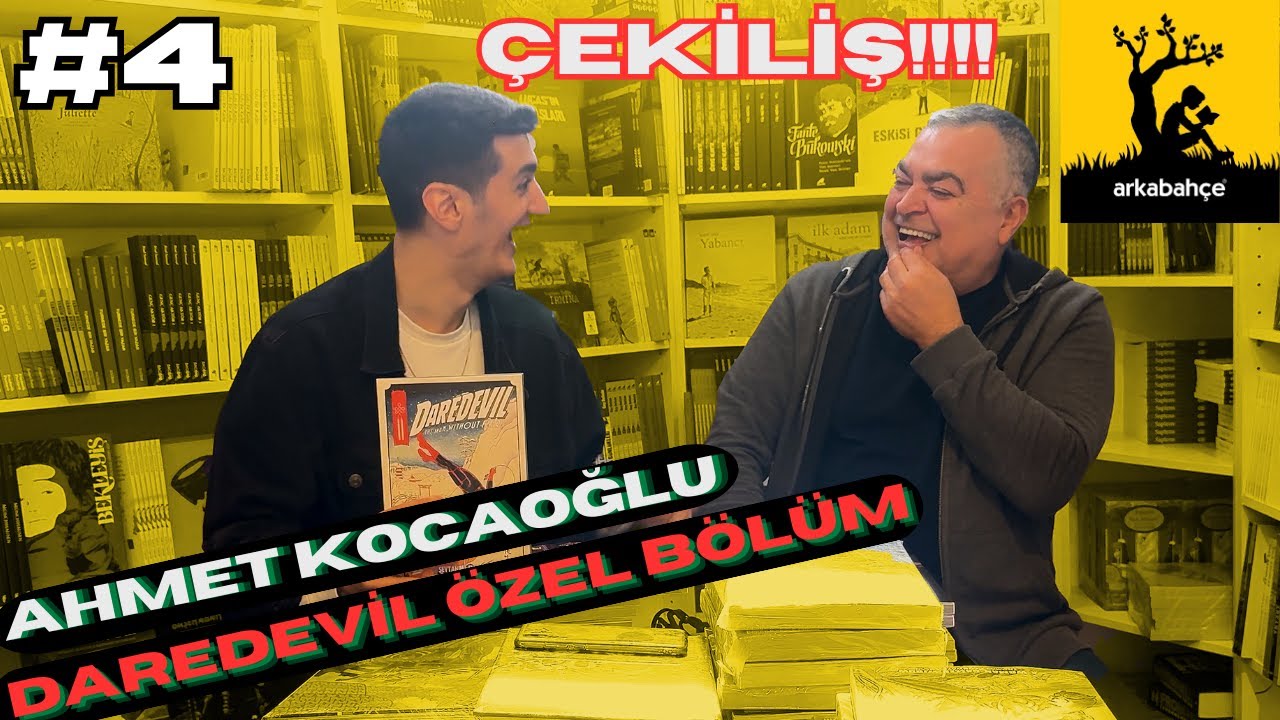 AHMET KOCAOĞLU İLE DAREDEVİL BORN AGAİN DİZİSİ ÇİZGİ ROMAN SOHBET ÇEKİLİŞ VAR! ARKABAHÇE #çizgiroman