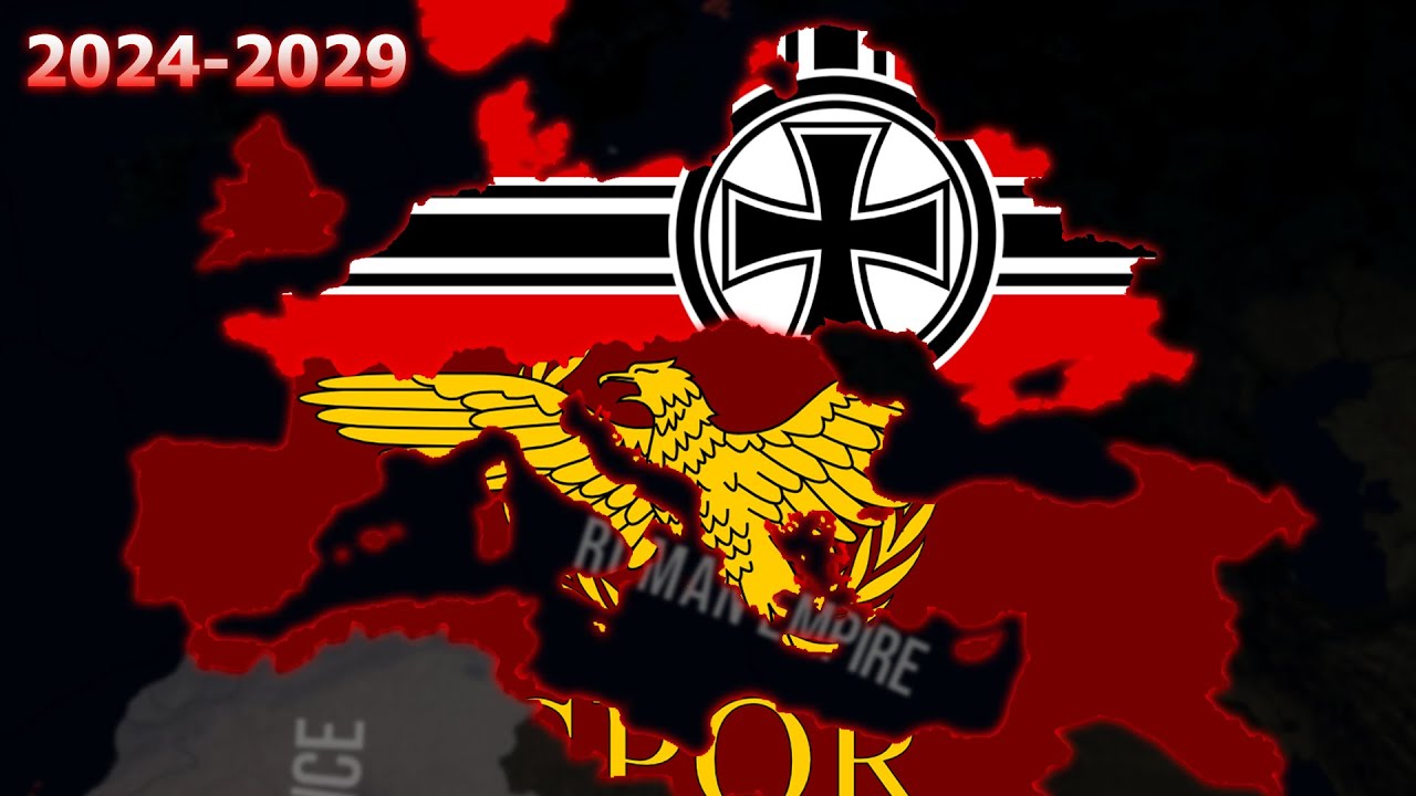 Roman Empire Vs German Reich (2024-2029)  - Hoi4 Timelapse