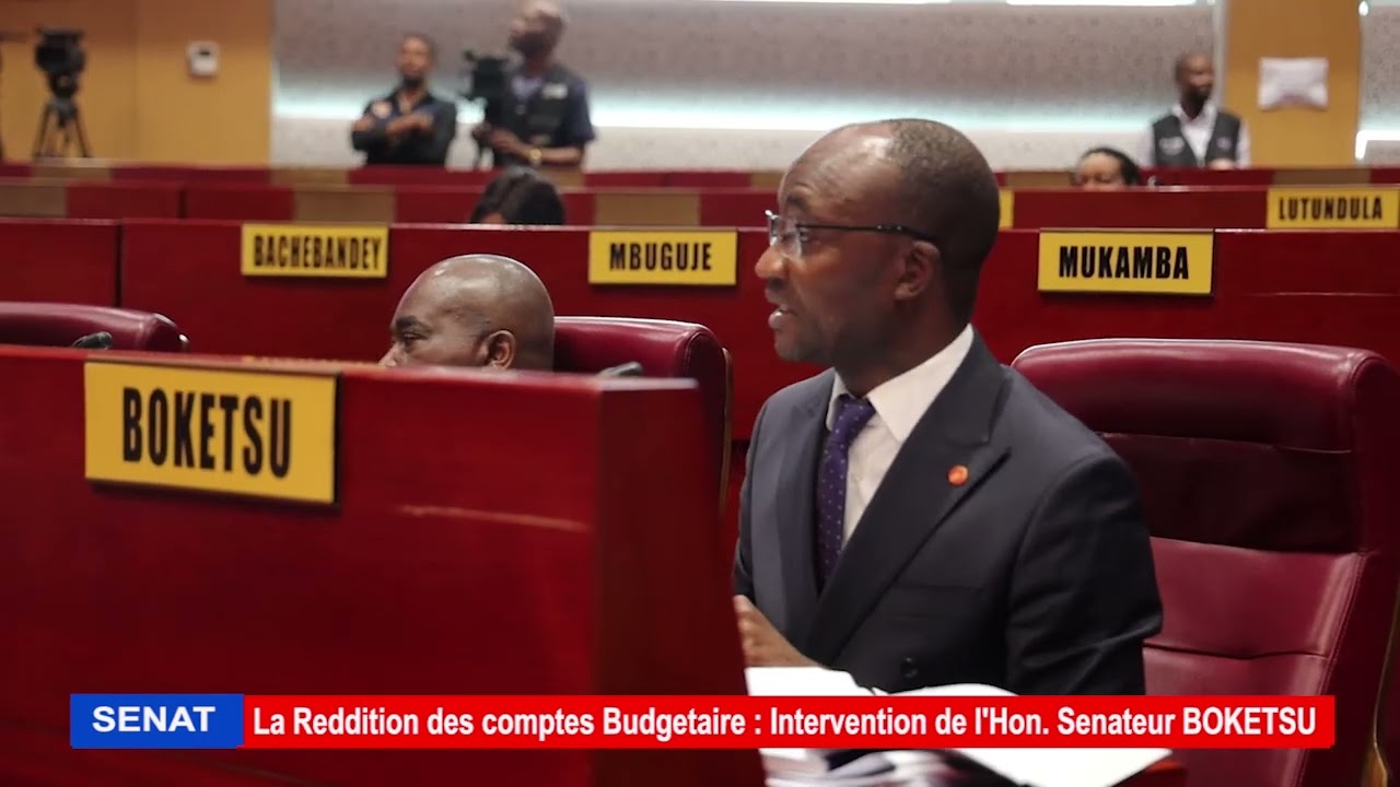 SENAT REDDITION DES COMPTES INTERVENTION HON BOKETSU SUITE