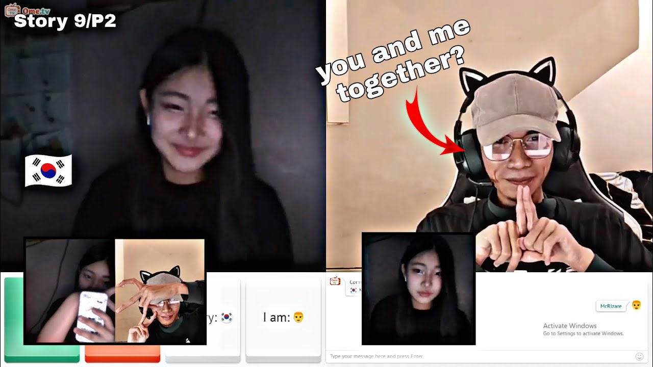 I GOT A KOREAN GIRLFRIEND ON OMETV | OMEGLE 😍 GAEUN (STORY9/P2)