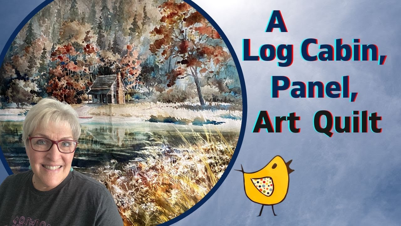 A Log Cabin, Panel, Art Quilt!
