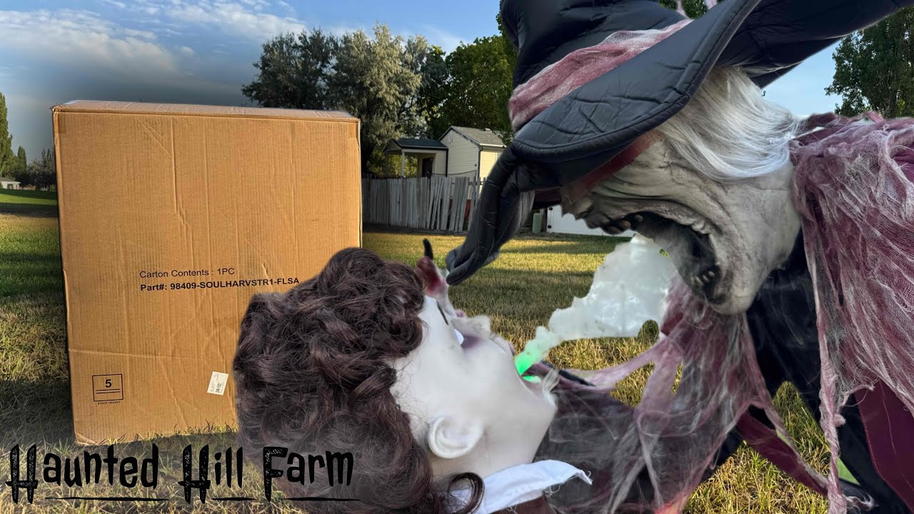 Haunted Hill Farm - Soul Harvester Unboxing/Setup | Halloween 2025 Fogging Animatronic