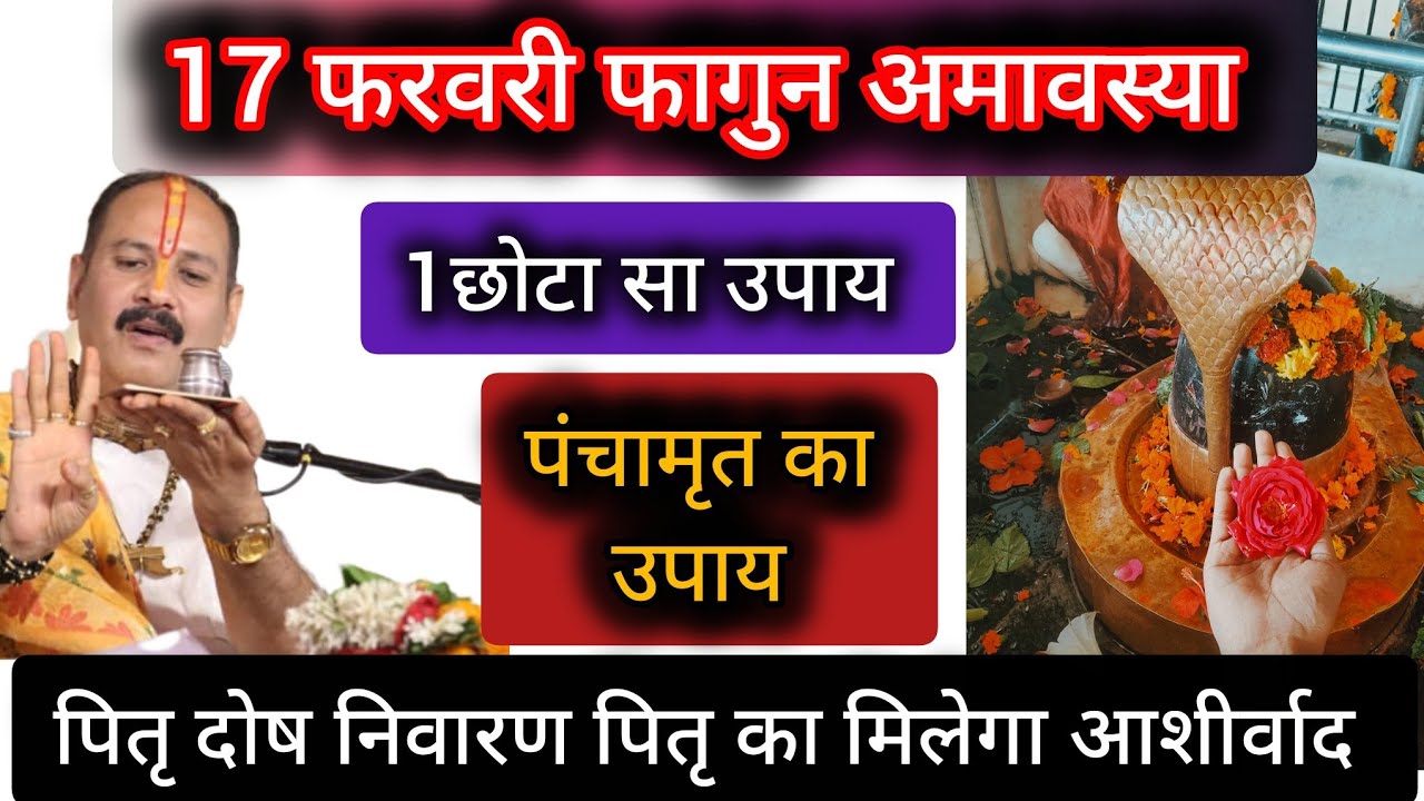17 फरवरी फागुन अमावस्या के दिन करें ये महा उपाय #amavsya #shiv #pradeepmishra 