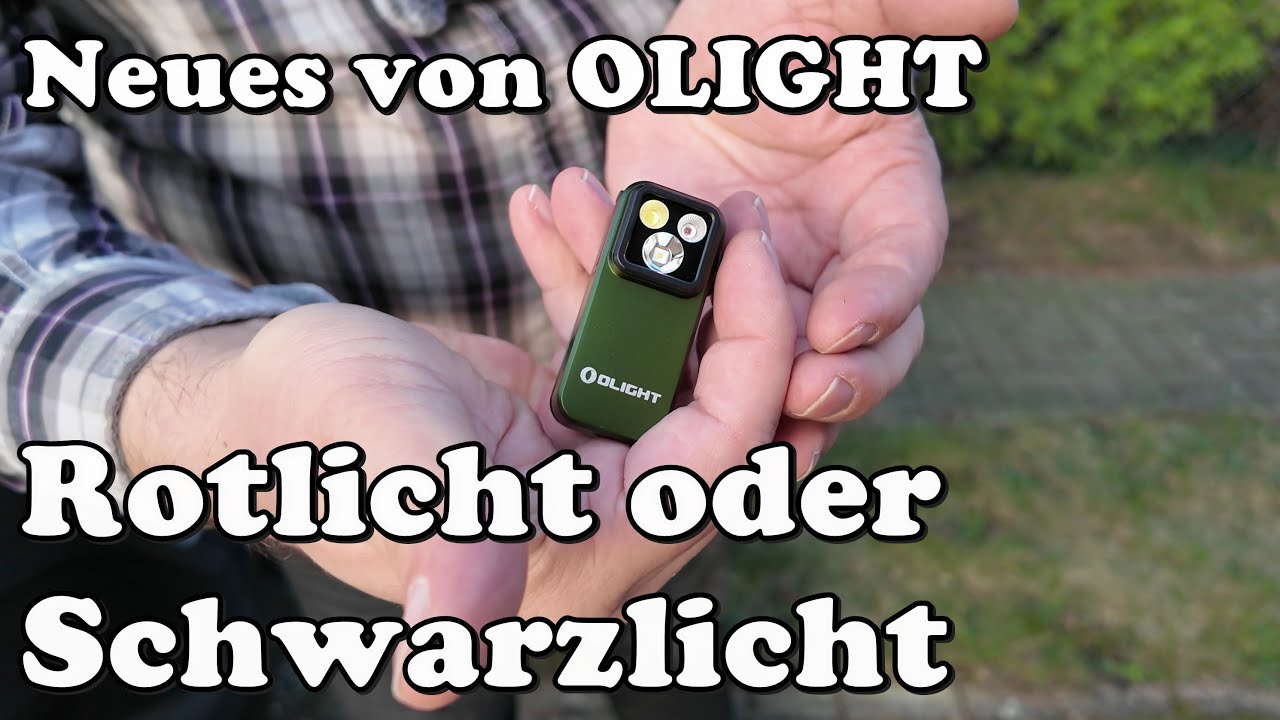 Ab heute gibt es beide: Olight Oclip Ultra  UV und Oclip PRO mit Rotlicht