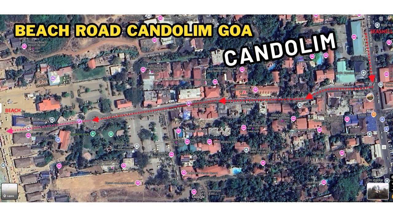 BEACH ROAD CANDOLIM GOA INDIA
