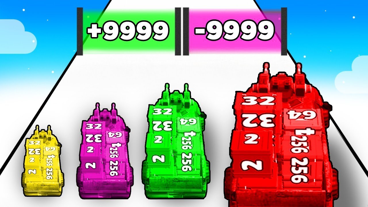 Upgrading Cars To MAX LEVEL FIREPOWER! - Car Rush 2048