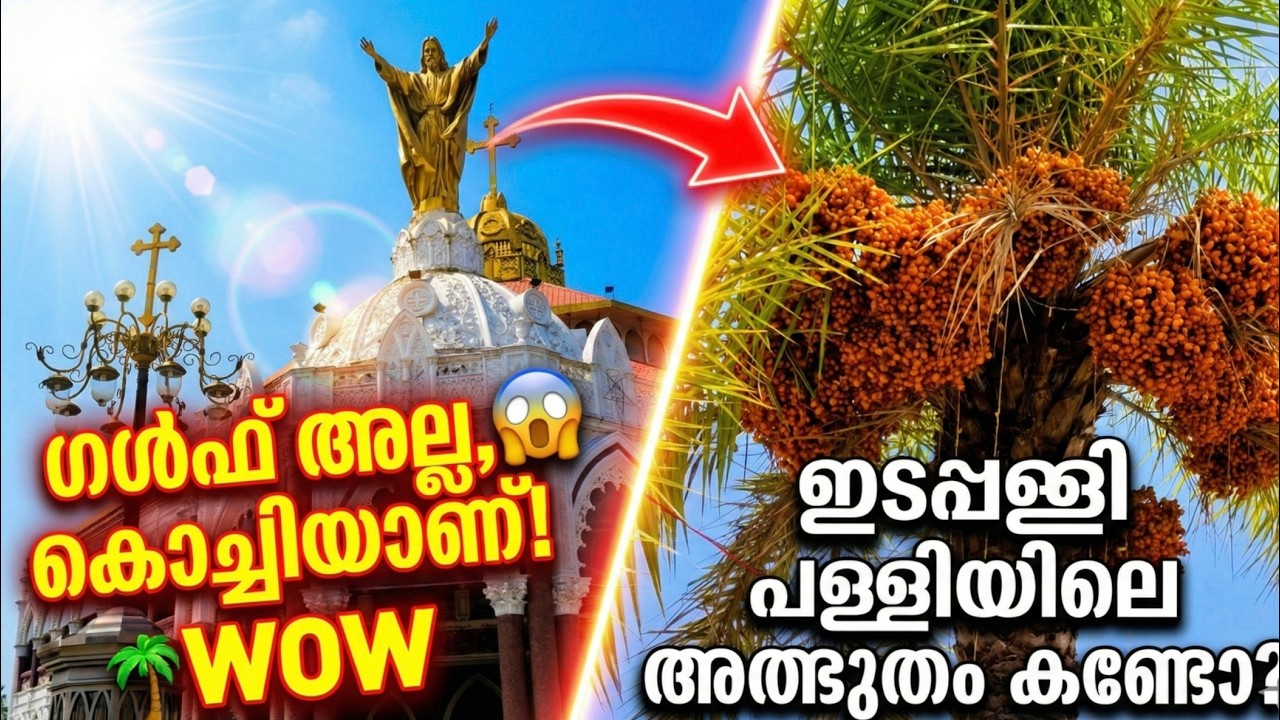ഗൾഫ് അല്ല, ഇത് കൊച്ചിയാണ്! 😱 ഇടപ്പള്ളി പള്ളിയിലെ ഈ അത്ഭുതം കണ്ടോ? | Edappally Church