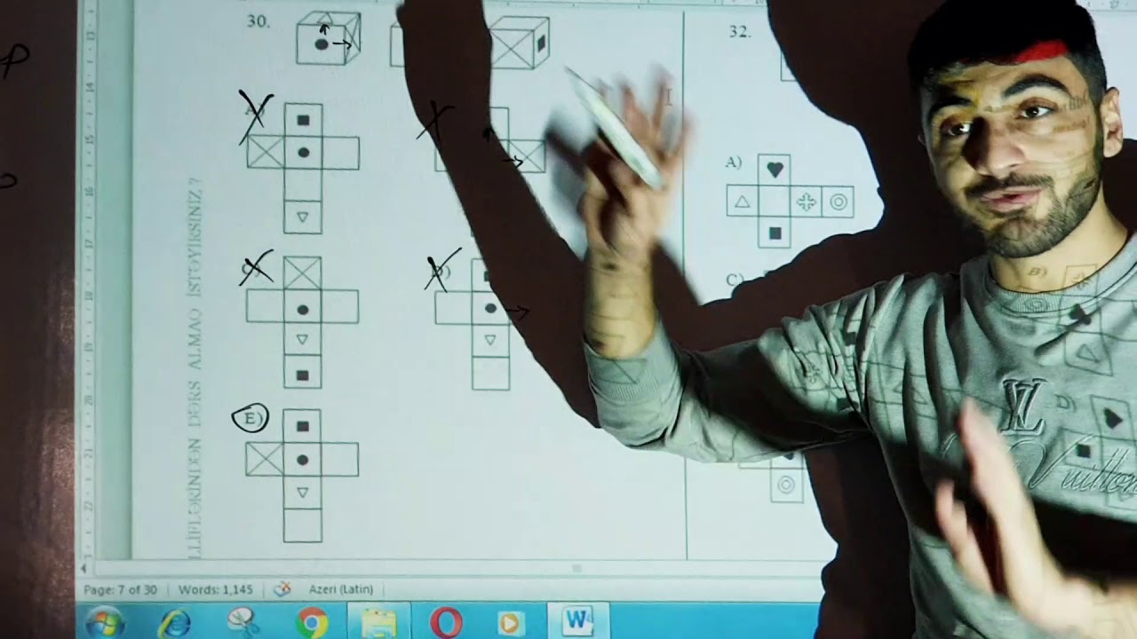 Kub Testlərin izahı.(Dərsdən)