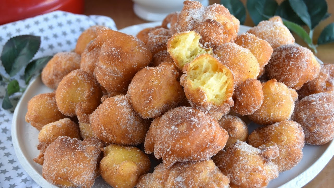😍 Buñuelos de naranja muy fáciles QUEDAN ESPONJOSOS Y BUENÍSIMOS