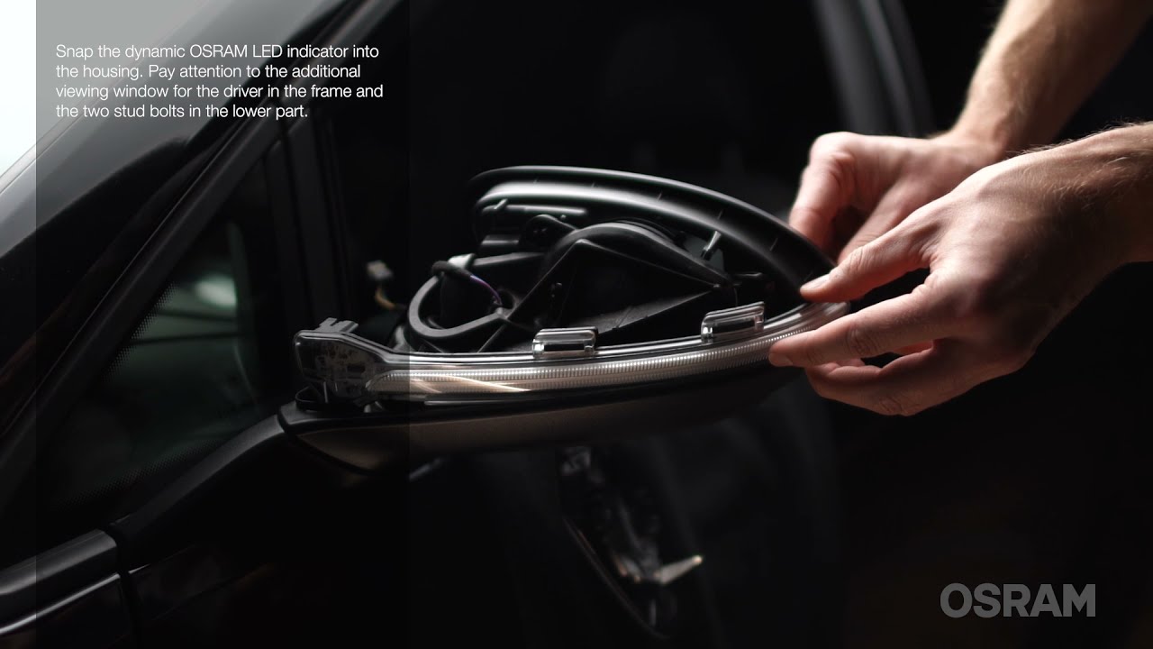 OSRAM LEDriving® Dynamic Mirror Indicator Golf VII Installation Video (EN)