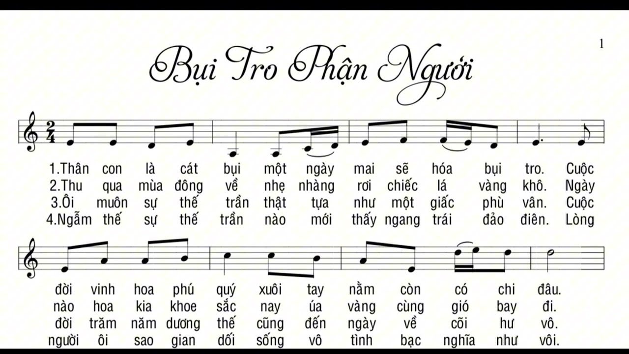 Bụi Tro Phận Người - Đức Hữu. ( Nghe Để Tập Hát) - Ca Khúc Mới Mỗi Ngày 