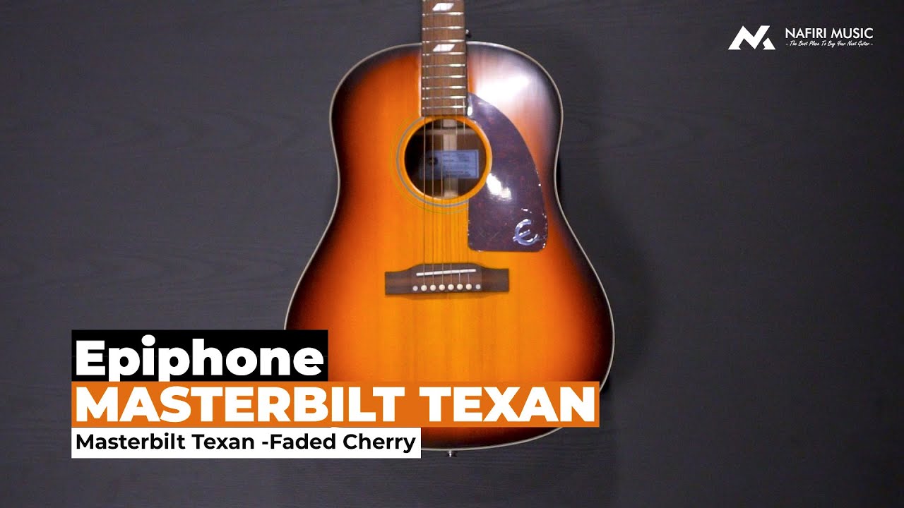 Epiphone Masterbilt Texan in Faded Cherry