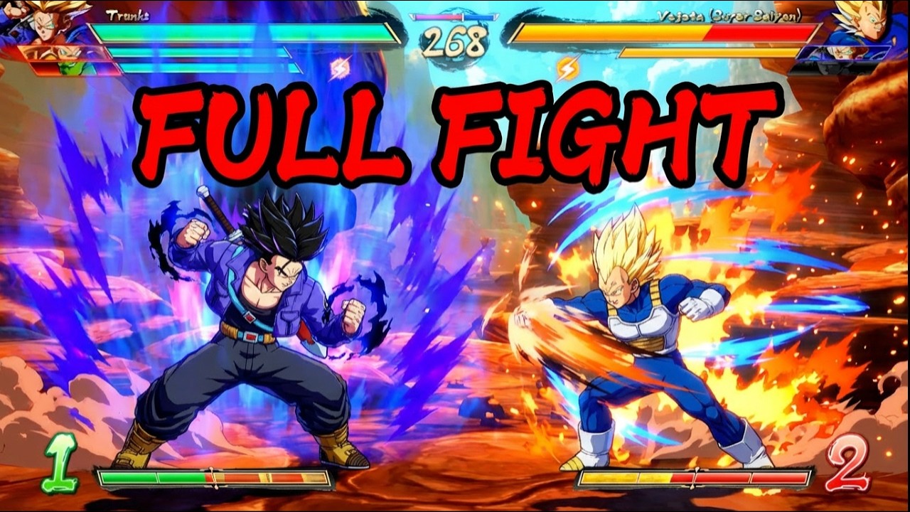 Trunks Takes Down Vegeta in EPIC Dragon Ball FighterZ Fight