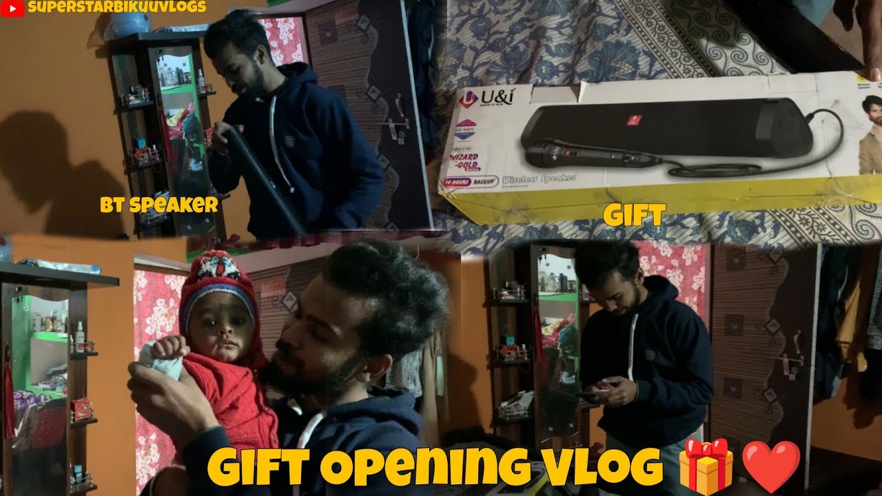 Gift Opening Vlog 🎁❤️|vlogs53|#superstarbikuuvlogs #youtubeindia 