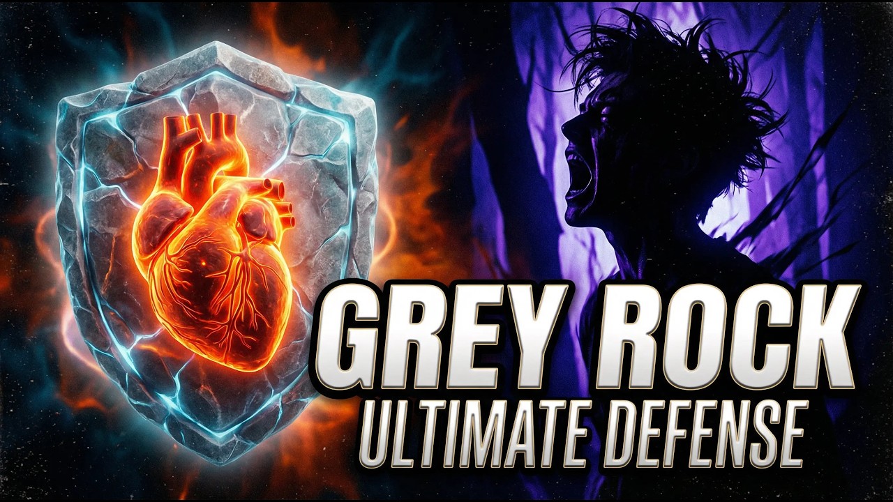 The "Grey Rock" Method: How to be Boring to a Narcissist (The Scientific Guide)