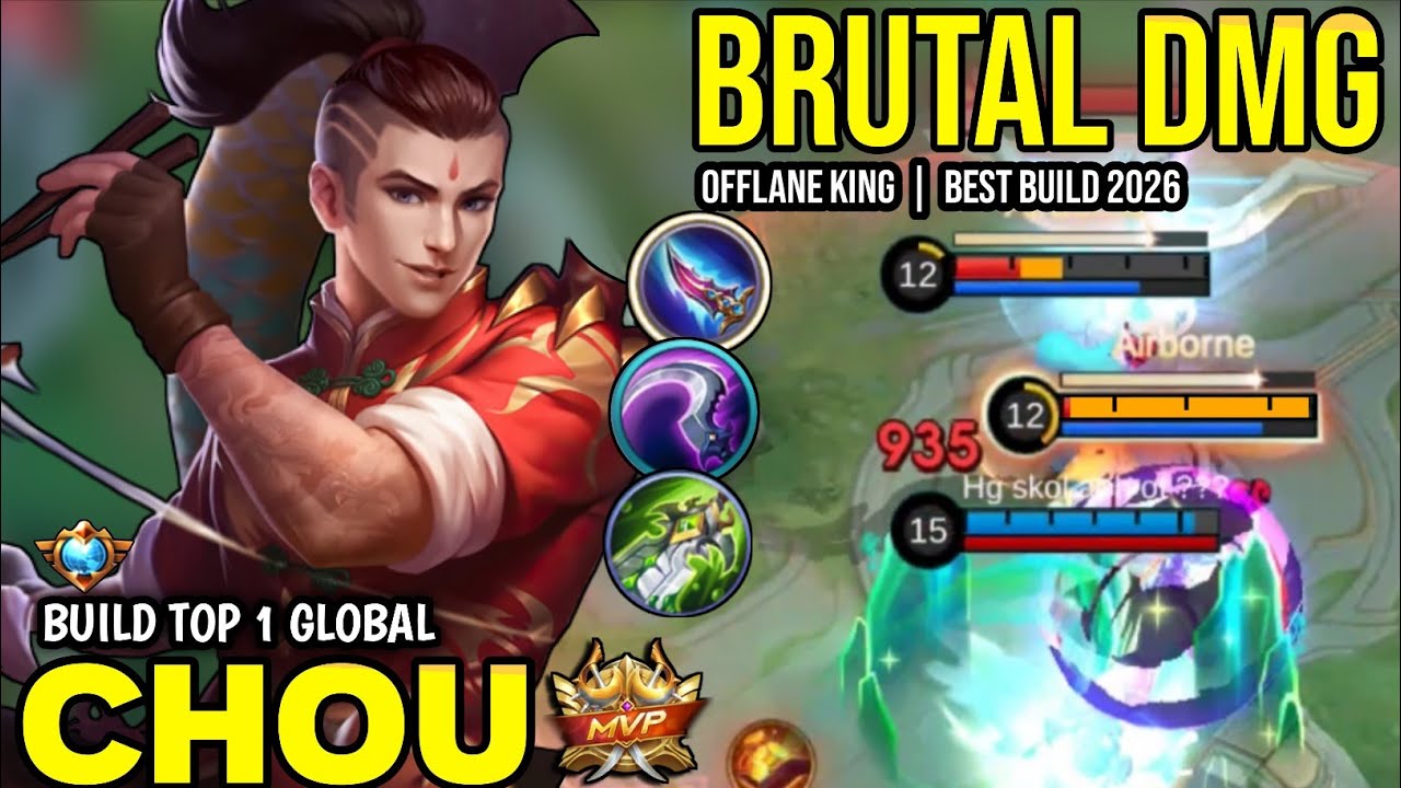 CHOU BEST BUILD 2026 | BUILD TOP 1 GLOBAL CHOU GAMEPLAY | MOBILE LEGENDS✓