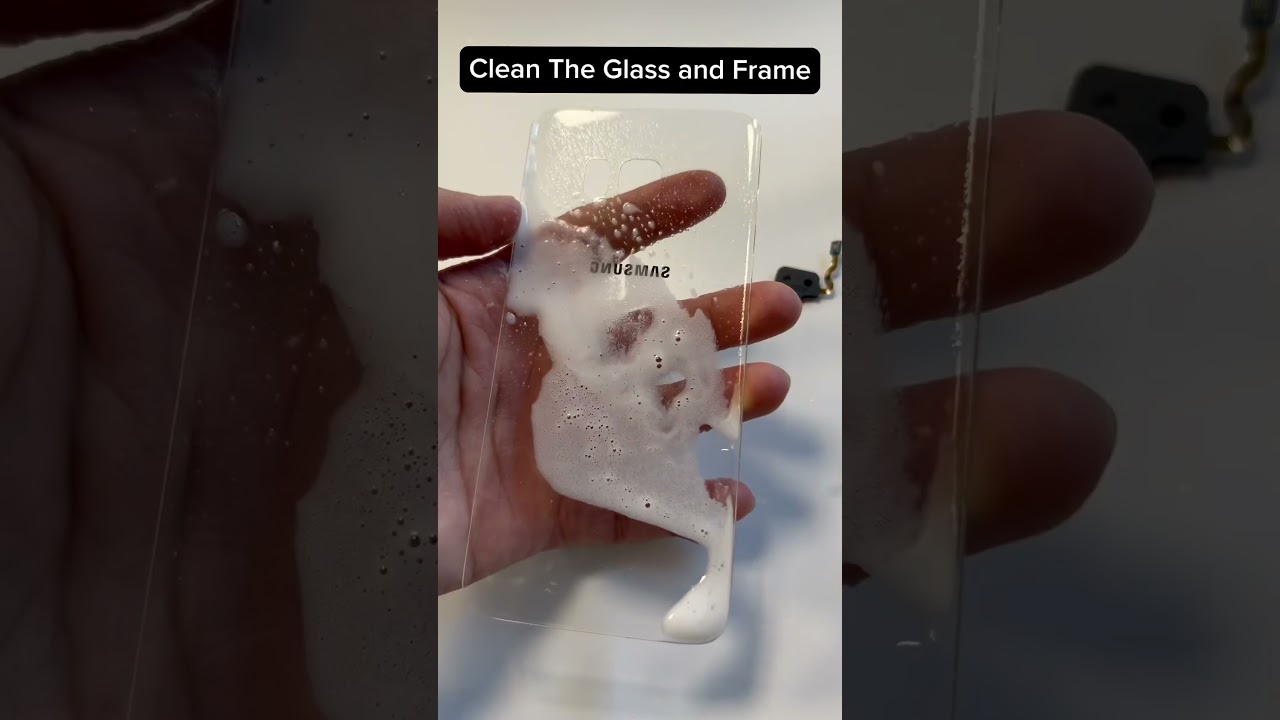 Transparent Back🫨🫨#samsung #galaxy #backglass #glass #repair #fixed #cool #subscribe #phone #new