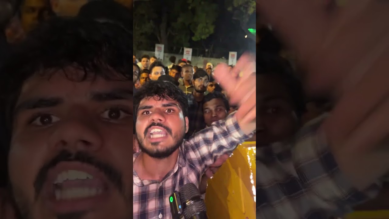Police barricaded the CJP protest, separating farmers and students #cjp #cjpprotest #viral