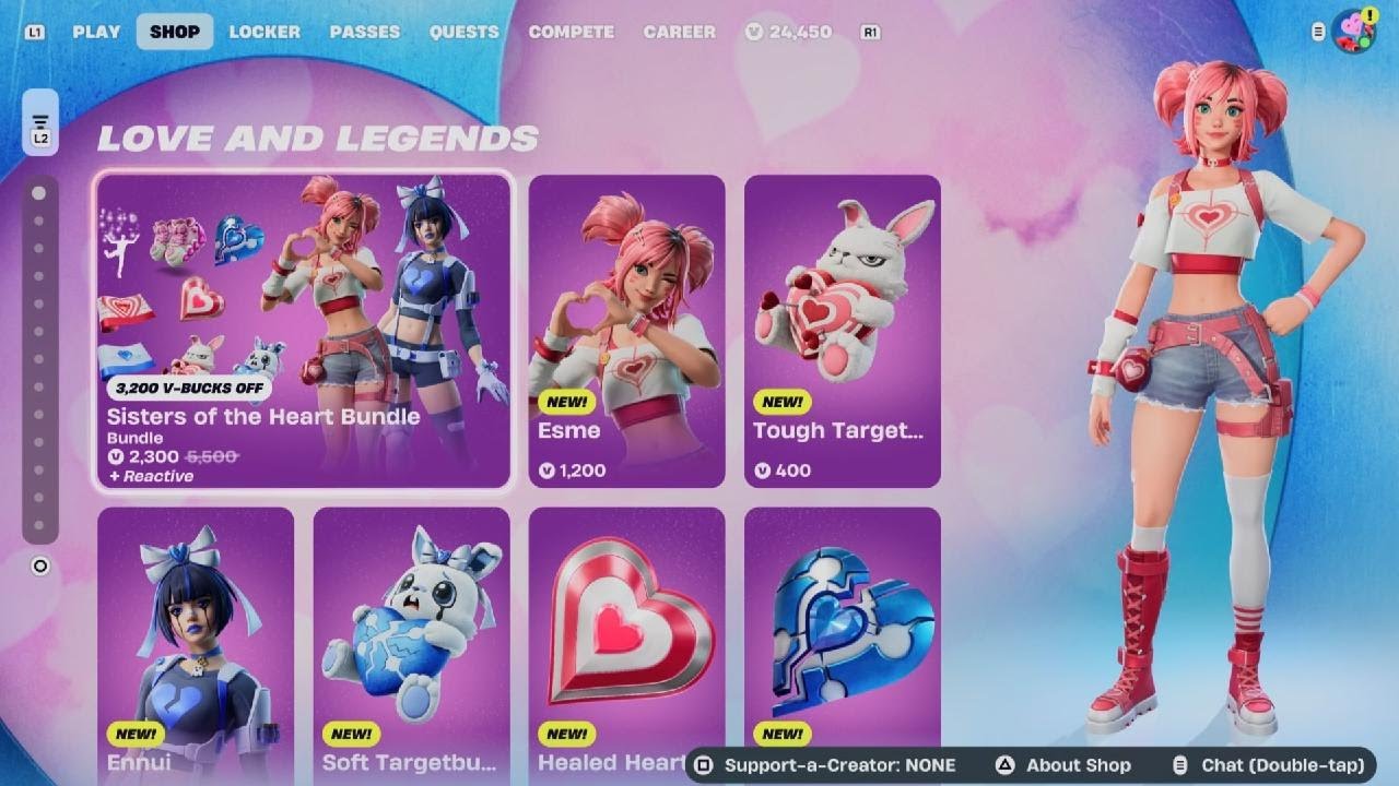 Fortnite NEW VALENTINES SISTER BUNDLE! ITEM SHOP FEBRUARY 10TH 2026