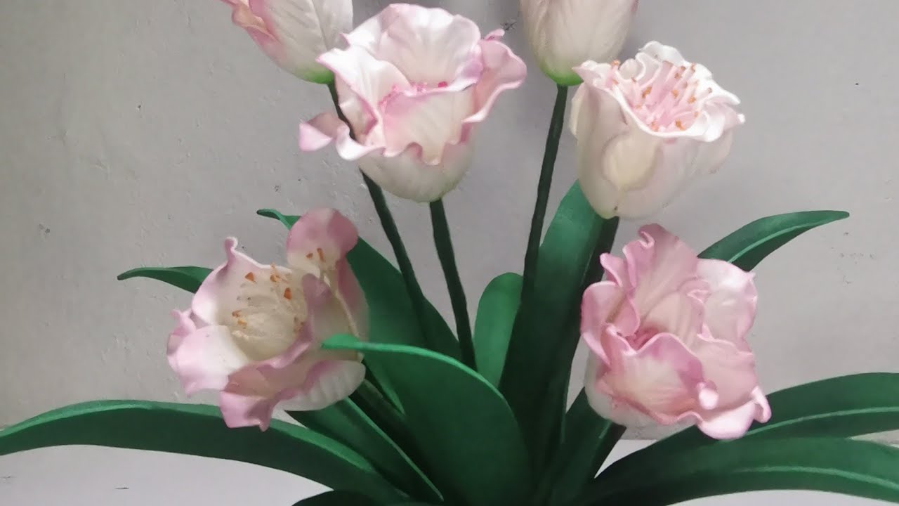 como fazer a flor tulipa🌷 riscada com frisador
