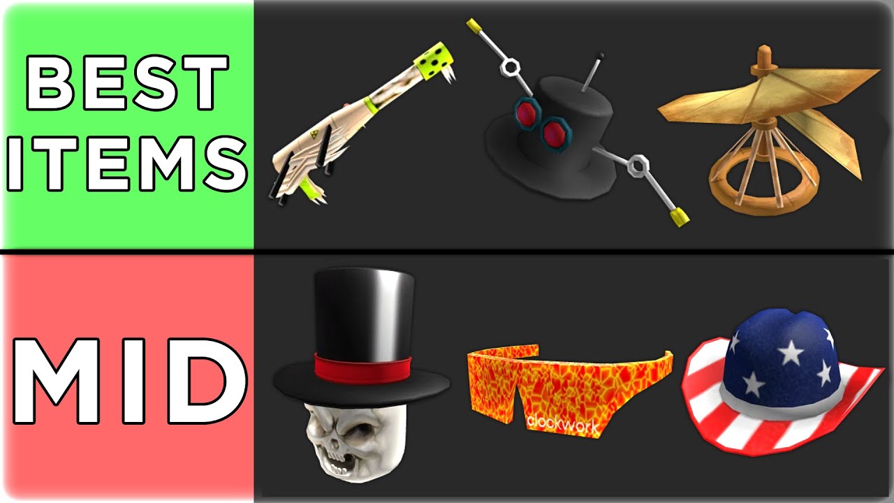 🔴 RANKING EVERY SINGLE SEMI RARE ROBLOX LIMITED ITEM (250+ ITEMS)!