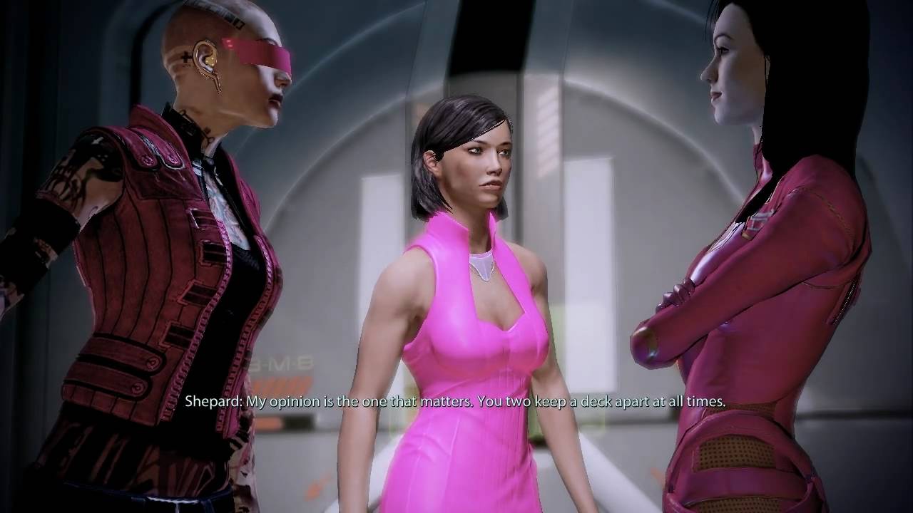 Mass Effect 2 All Pink Miranda and Jack Loyalty Fight