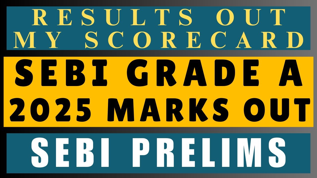 SEBI Grade A 2026 Prelims Scorecard OUT ! My SEBI Grade A 2026 Prelims Result #sebigradea