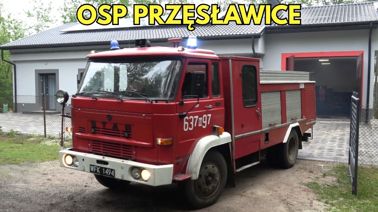 Wyjazd Alarmowy klasycznego GBA Star 200/Osiny z jednostki OSP Przęsławice