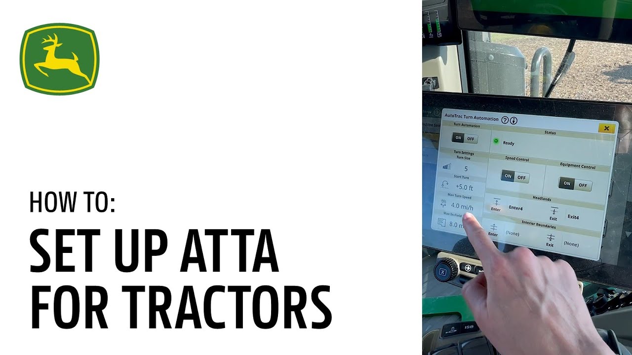 How to Set Up AutoTrac™ Turn Automation for Tractors | John Deere