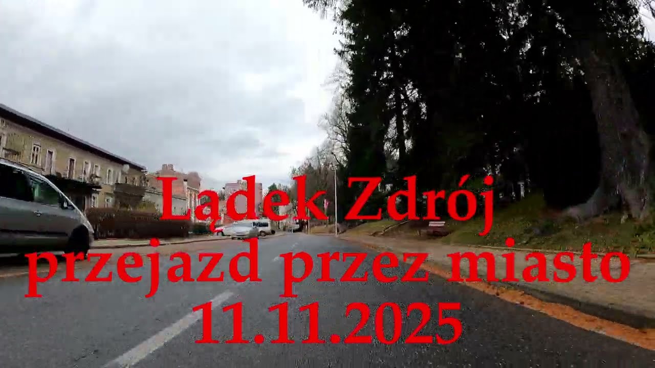 Lądek Zdrój, przejazd przez miasto , 11.11.2025.
