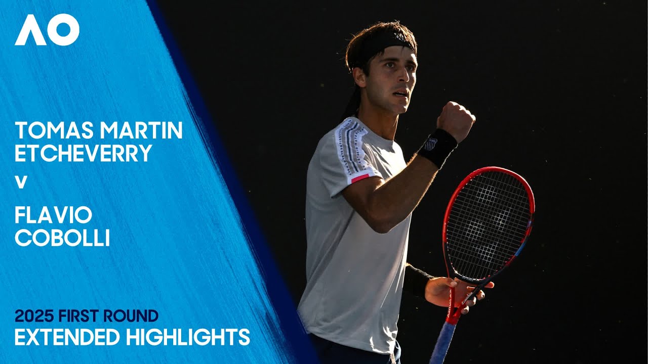 Tomas Martin Etcheverry v Flavio Cobolli Extended Highlights | Australian Open 2025 First Round