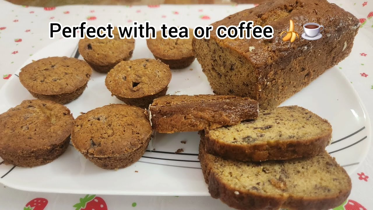 MOIST BANANA BREAD & SOFT BANANA CUP CAKES 🍌🍞🧁 / Hina's Kitchen. 